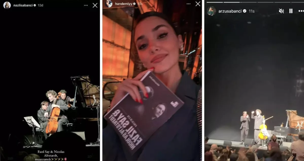 hande ercel arzu sabanci ile konsere gitti